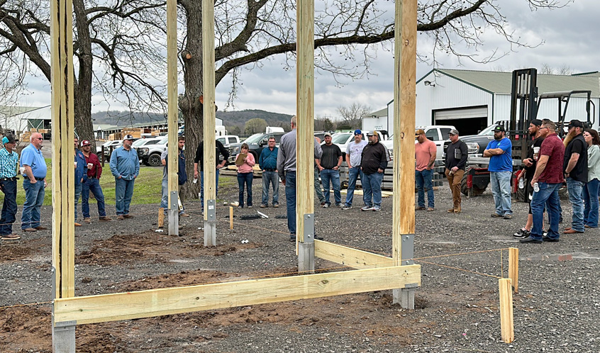 Training post-frame skirt-board